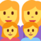 Family: Woman, Woman, Girl, Boy emoji on Twitter